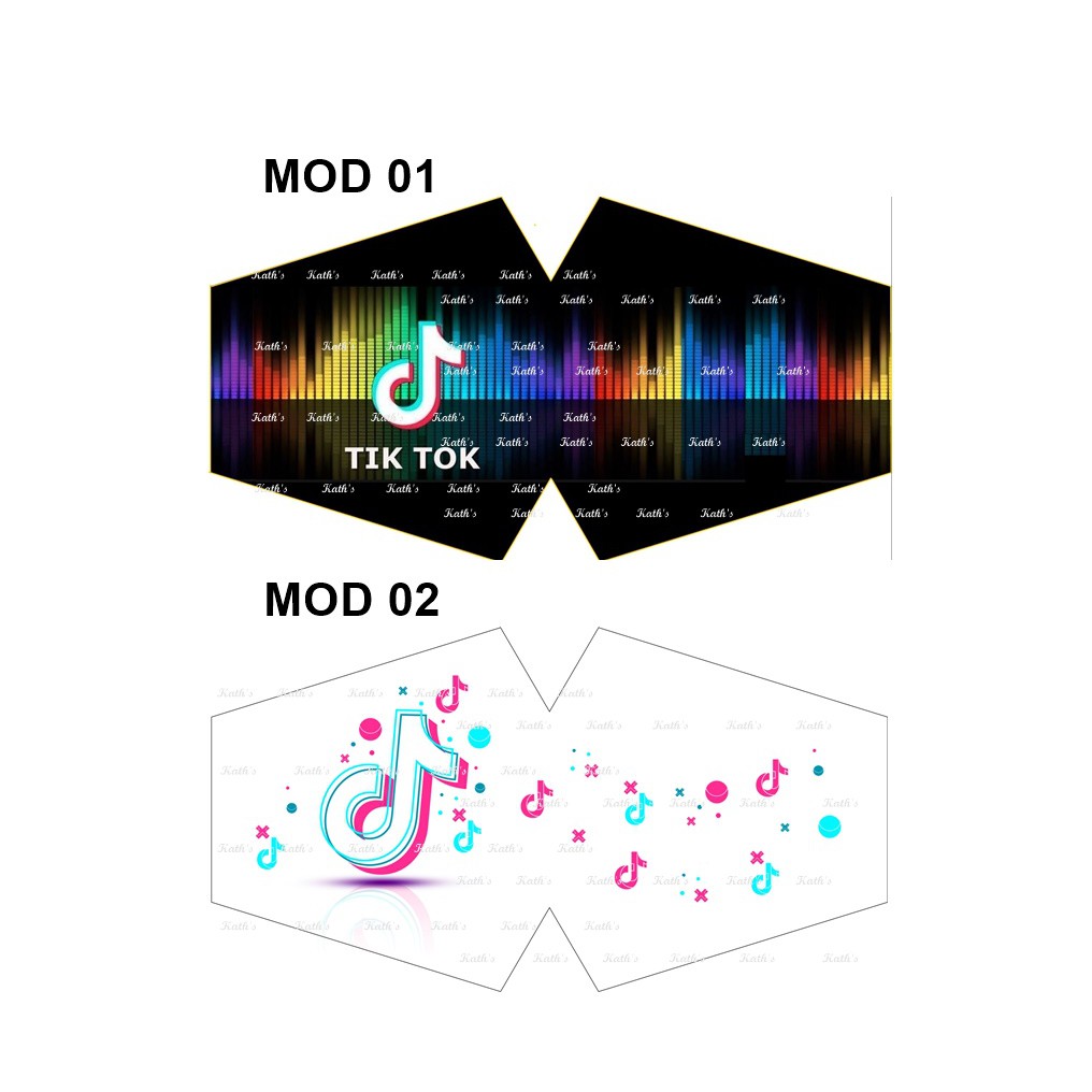 Máscara Tik Tok em tecido duplo Shopee Brasil