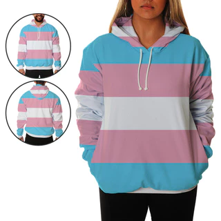 Blusa de Frio Moletom Orgulho Trans LGBT Pride Bandeira