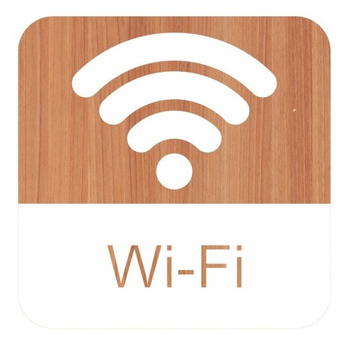 Placa Wi fi 15x15cm - Zeus do Brasil