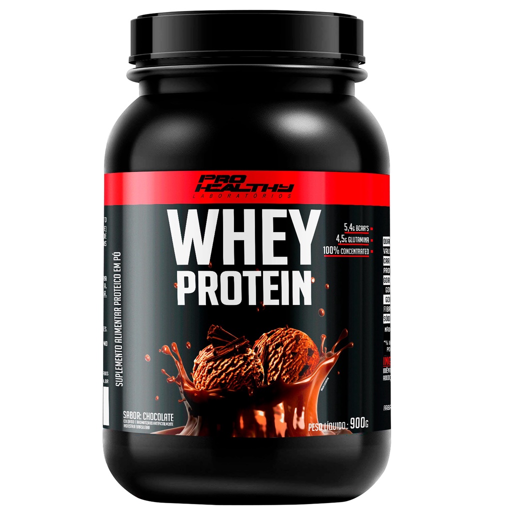 Whey Protein Concentrado Puro - Pote 900g - Pro Healthy | Shopee Brasil