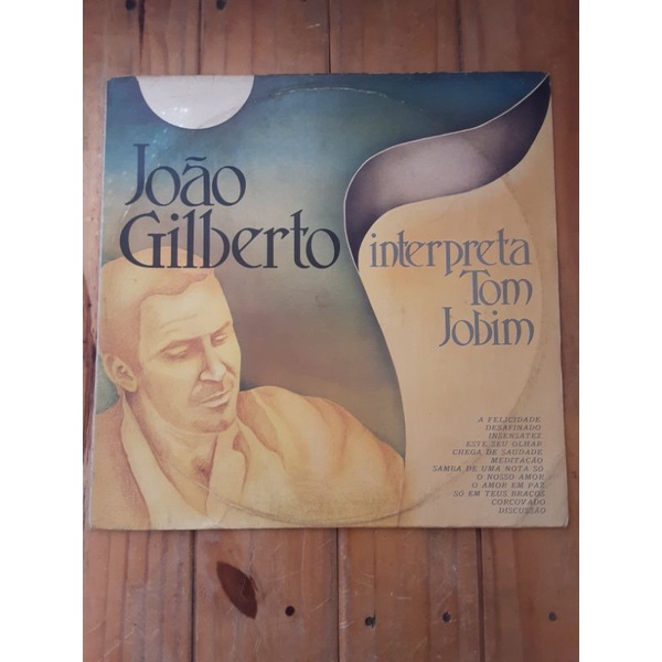 LP disco de Vinil João Gilberto interpreta Tom Jobim | Shopee Brasil