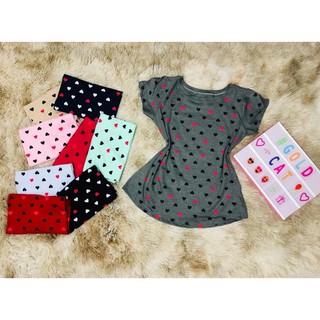 Kit 4 Blusa T Shirt Estampada Coracao Atacado