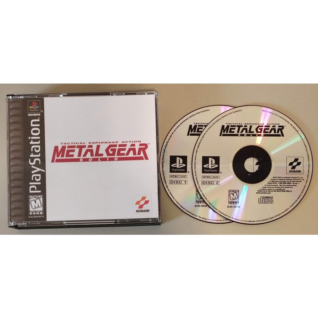 PS1 - Metal Gear Solid 1 (mídia preta)