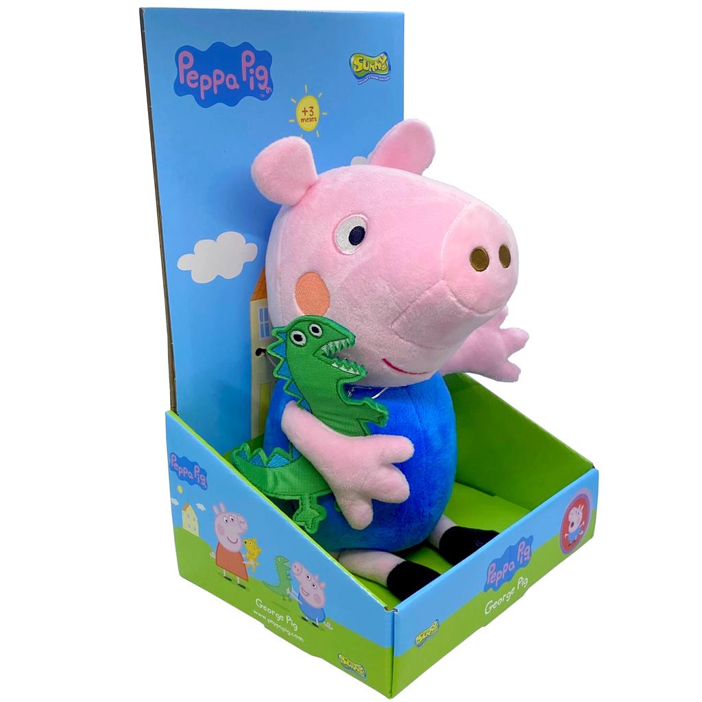 Dinossauro de Pelucia do George do Desenho Peppa Pig 20cm - Pelúcias HAS  Brasil