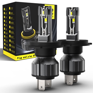 2pçs 60W 12000LM Canbus Farol LED H4 H7 H8 H9 H11 H16JP H1 H3 9003 HB2 9005 HB3 9006 HB4 Luz De Neblina Dirigir Lâmpada