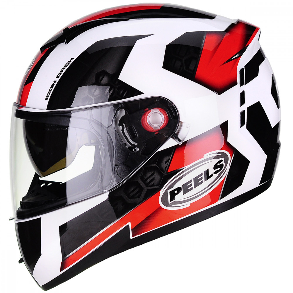 Capacete Peels Icon Dash Chumbo Fosco com Vermelho - BJ COMERCIO