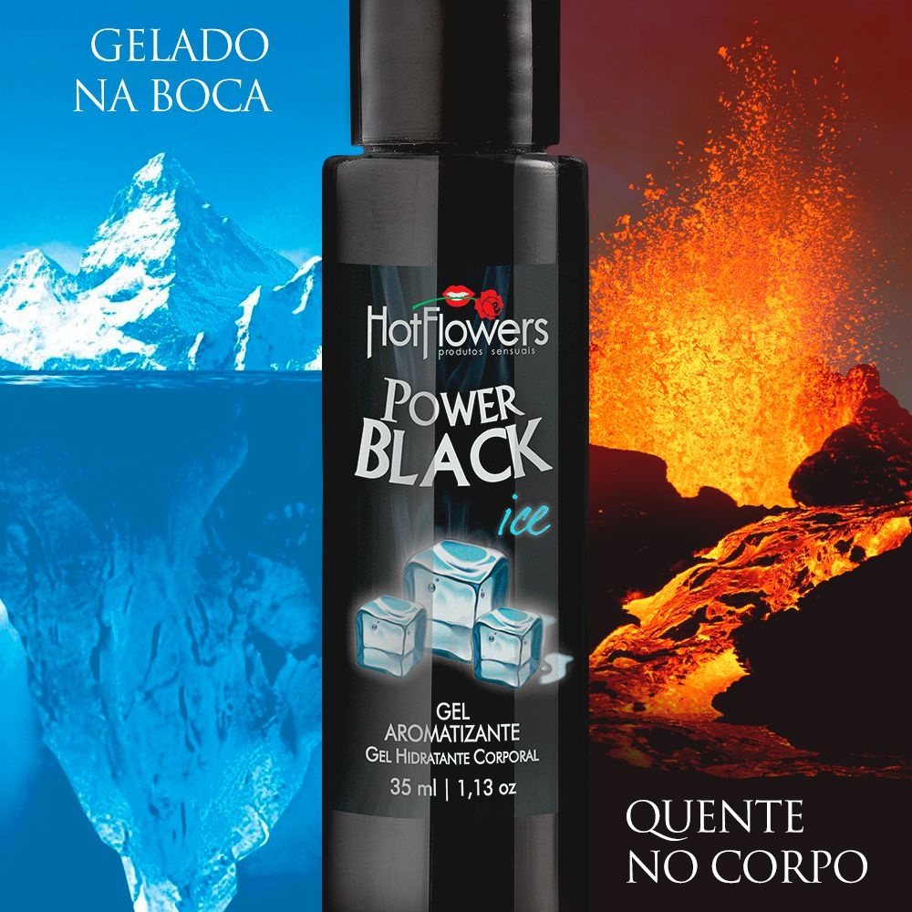 POWER BLACK ICE Spray Aromatizante para Sexo Oral ICE e HOT - JCKACESSORIOS  | Shopee Brasil