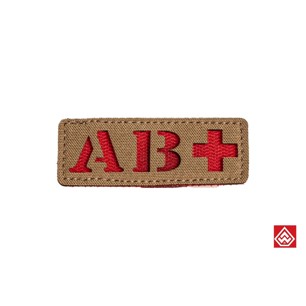 Patch Quadrato PVC Gruppo Sanguigno A+ Con Velcro - Verde Oliva - Foto 3