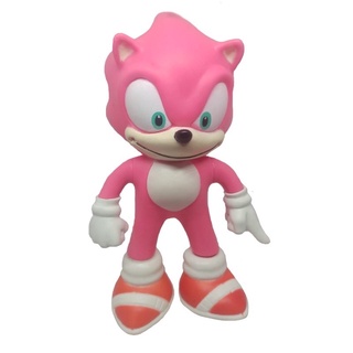 Boneco Sonic Azul Vermelho Preto Rosa Amarelo Knucles Shadow Infantil  Personagens Brinquedo