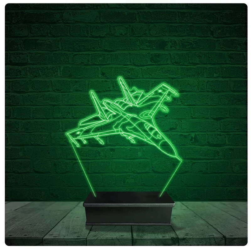 Luminária Abajur Acrílico Led - Avião 15