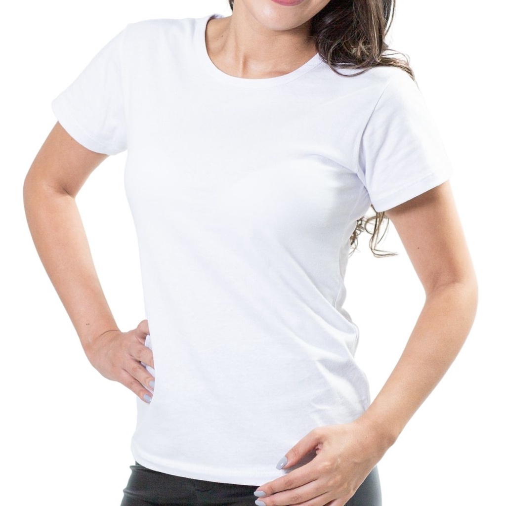 Camiseta T-shirt masculina e babylook feminina branca estampada
