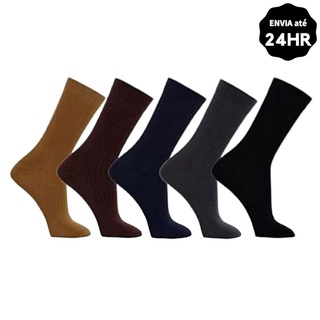 Kit 12 Pares De Meias Social Pretas Promoção Premium PARA REVENDA
