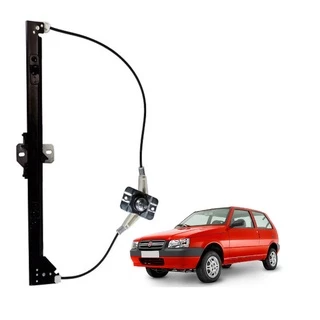 Maquina Vidro Manual Mecanica Fiat Uno antigo 1984 ate 2014 2 portas Esquerda OU Direita