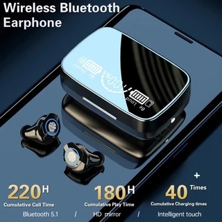 Fones De Ouvido Bluetooth 5.1 Sem Fio Com Controle De Toque De Microfone HD Stereo Sports In-Ear Design IPX7 À Prova D