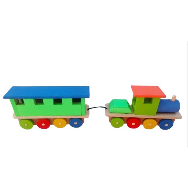 Trenzinho Pedagógico de Madeira Trem de Brinquedo Montessori - GDkids  Brinquedos Educativos e Pedagógicos