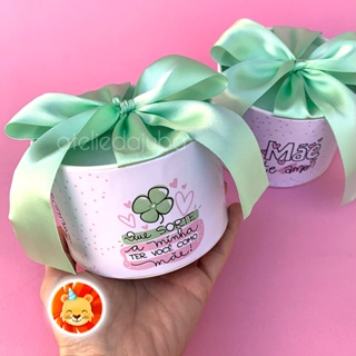 KIT Tubolatas Dia das Mães Verde Menta Lembrancinha Decoração Brinde Mãe - 7 X 10 cm em Oferta na Shopee