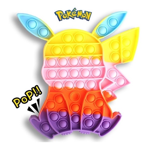 Pop It Fidget Toy Pop Bubble Pokémon Pikachu Gangar Roxo - Mega Block Toys  - Pop It Fidget - Magazine Luiza