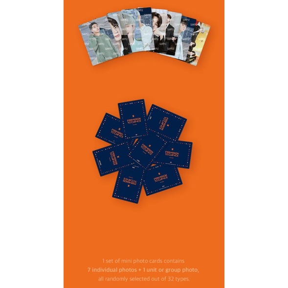 WEVERSE] BTS Permission to Dance - Mini Photo Card / Message Photo