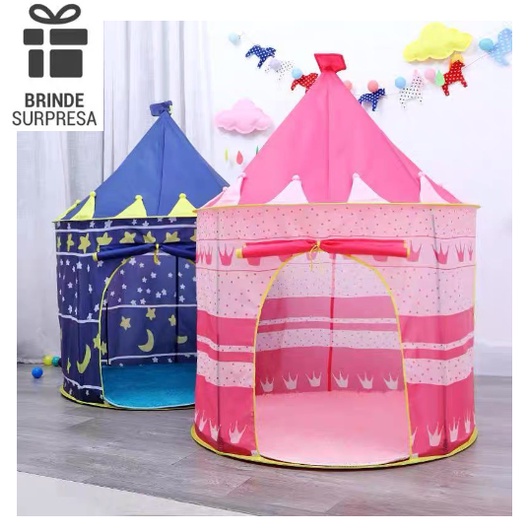 Princesa Castelo Barraca Com Brilho Na Escuridão Estrelas , Dobrável Pop-Up  Rosa Barraca Para Crianças Interior & Exterior Jogar , Portátil Carregar  Sacola Incluído , Ótimo Natal Presente Para Crianças , Rosa