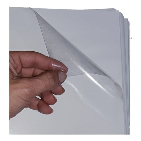 Vinil Adesivo 150g A4 Transparente Brilhante Jato de Tinta A Prova D´Água 20 folhas MasterPrint