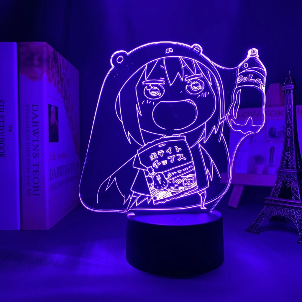 Anime Himouto Umaru Chan Lâmpada Led Noturna Jagermeister 1