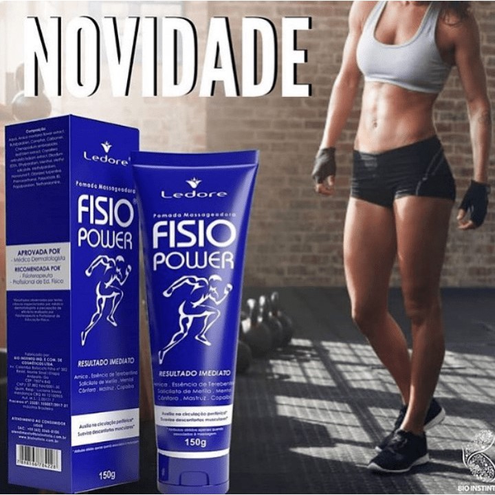 Pomada Massageadora Fisio Power Contra Dores Musculares G Shopee Brasil