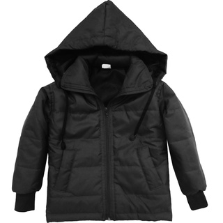 Jaqueta Infantil Puffer Nylon Forrada Casaco Inverno Juvenil