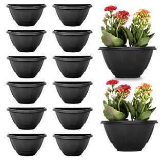 12 Vasos de Parede Meia Lua Mini Para Jardim Vertical