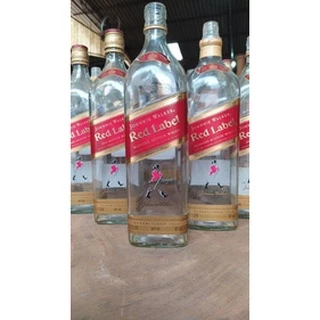 10 Garrafas Vazias Red Label 1 Litro + 10 Garrafas Vazias Black Label 1 Litro