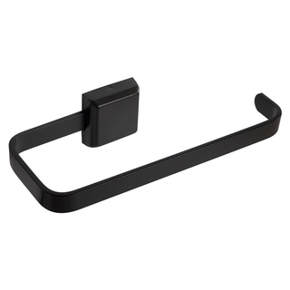 Porta Toalha de Rosto Preto Luxo Inóx