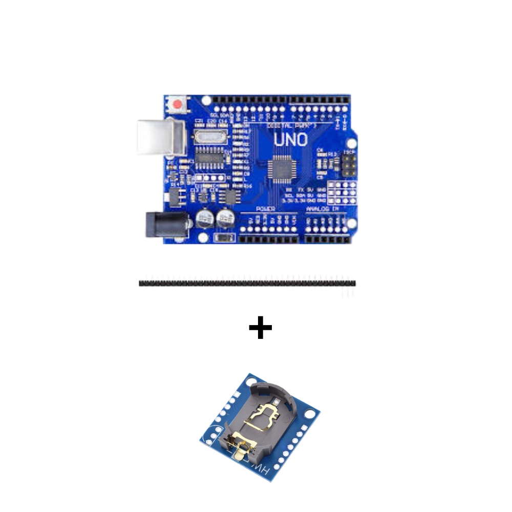 KIT Arduino Uno + Módulo Relogio Ds1307 + Jumpers MxF | Shopee Brasil