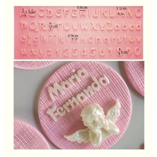 Molde De Silicone Alfabeto Para Confeitaria/ Biscuit