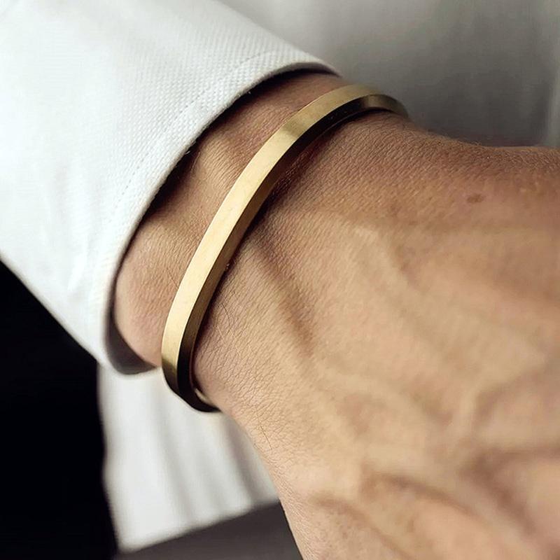 Pulseiras Homens Pulseirasbangles Geométricos Desenhos Simples (5 Cores)