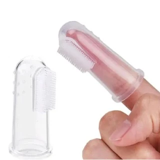 Escova Dente Massageadora De Dedo P/ Bebê Silicone