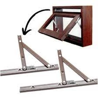 Braço articulação maxim ar 40cm para janela de madeira basculante alumínio Rodinato 1 PAR max ar