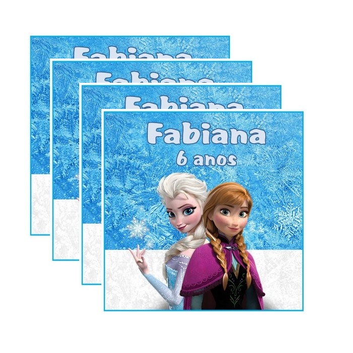 Rótulo Adesivo para Bis - Frozen