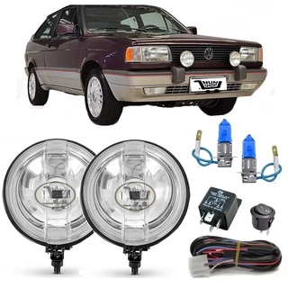 Kit Farol Milha Auxiliar VIDRO Gol Quadrado GT GTS GTI 87/94