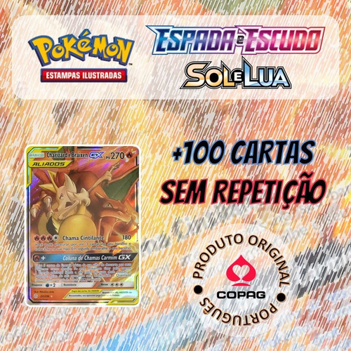 Carta Pokémon Charizard & Braixen Gx Lançamento Em Português em