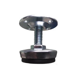 Kit 4 Pés Sapata Nivelador Regulável 3/8 e 38 mm Com Chapa de Fixação Móveis em Geral