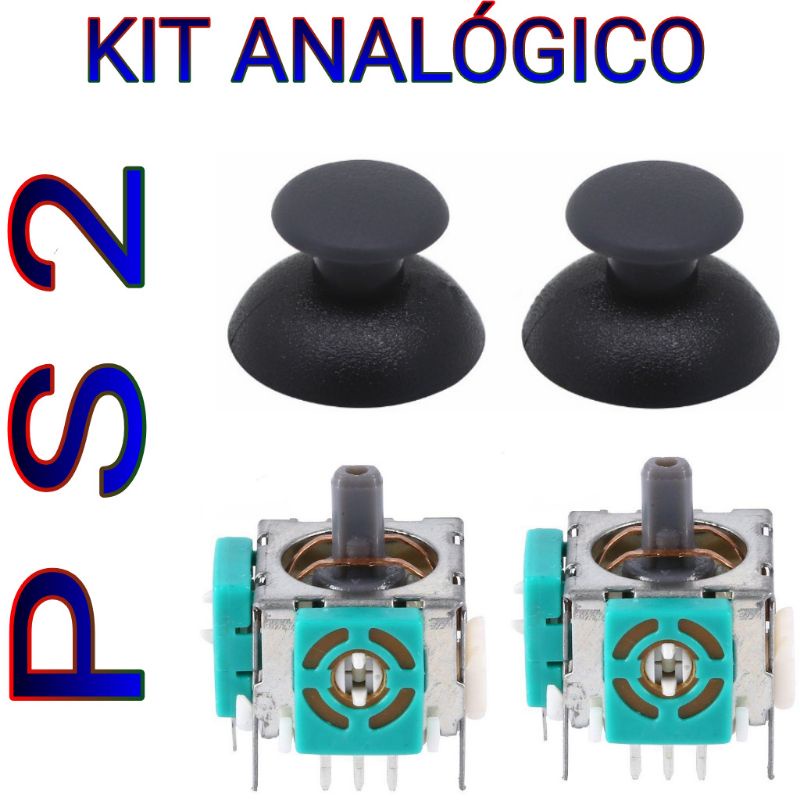Kit Botão Analógico Ps2