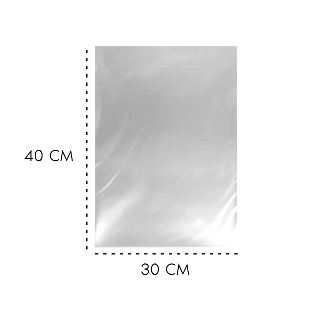 Saco Transparente Plastico 30x40 1kg (135 unidades) Embalagem P/ Roupa Loja