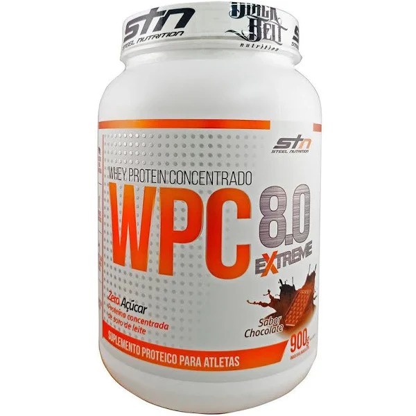 Whey Protein Concentrado 900 gramas Chocolate Steel Nutrition Shopee