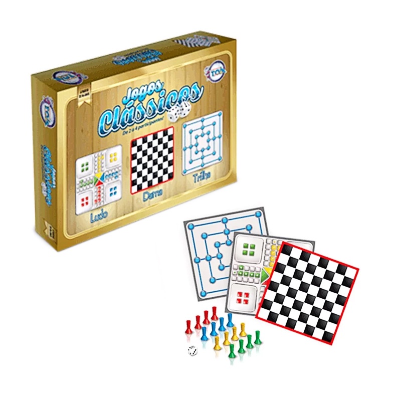 Jogos Diversos Copag  Lister - Jogos Clássicos Ludo, Trilha