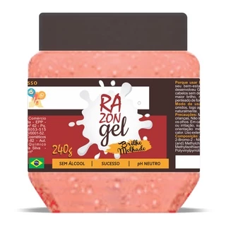 Gel para Cabelo de Fixação Leve Brilho Molhado Sucesso - Razon Cosméticos