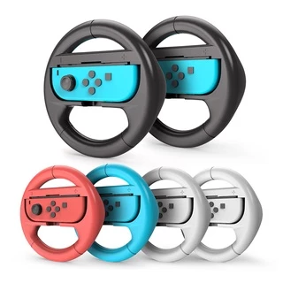 VGTIME Jogo De Volante 2Pcs Joy-Con Para Nintendo Switch/OLED Controlador De Roda De NS Grip Cart Holder