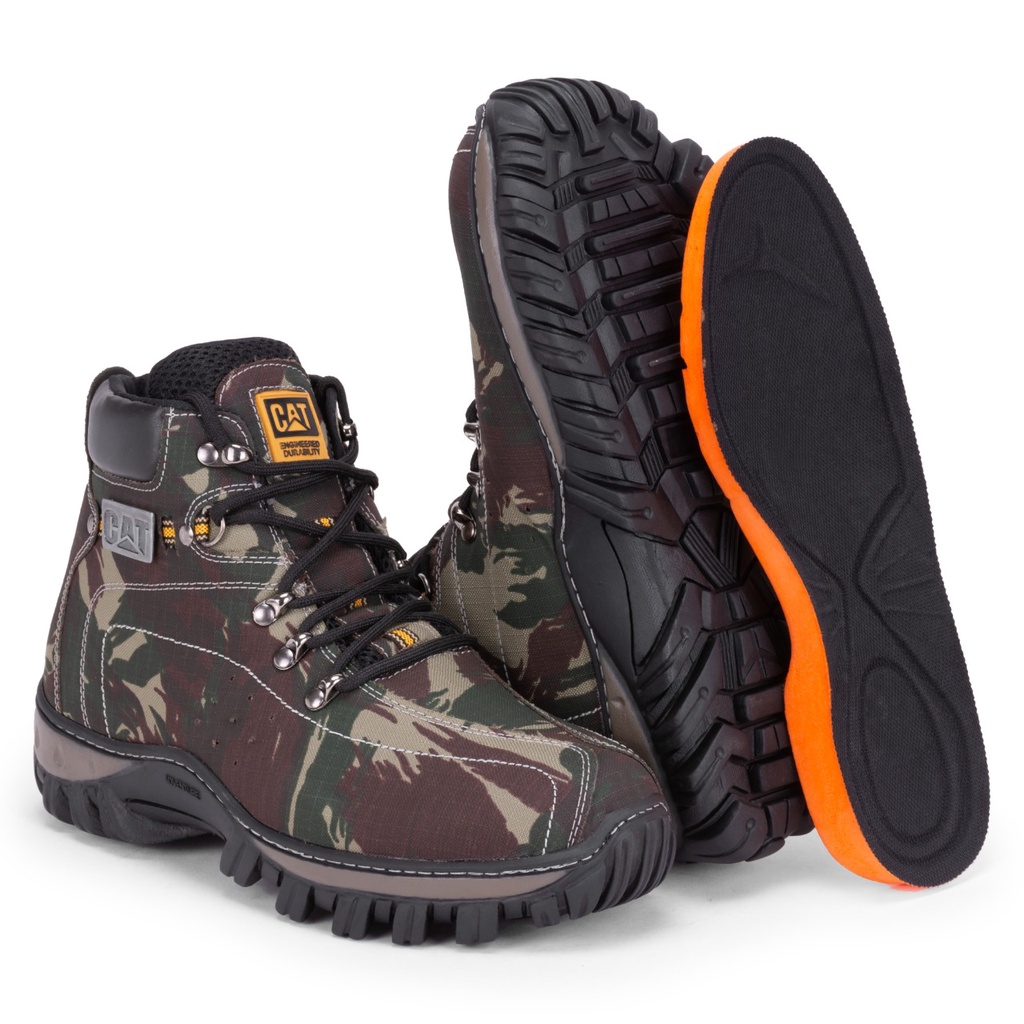 Bota Caterpillar Impermeável Camuflada Numeração 37 a 43, Bota Masculina  Caterpillar Nunca Usado 61356050