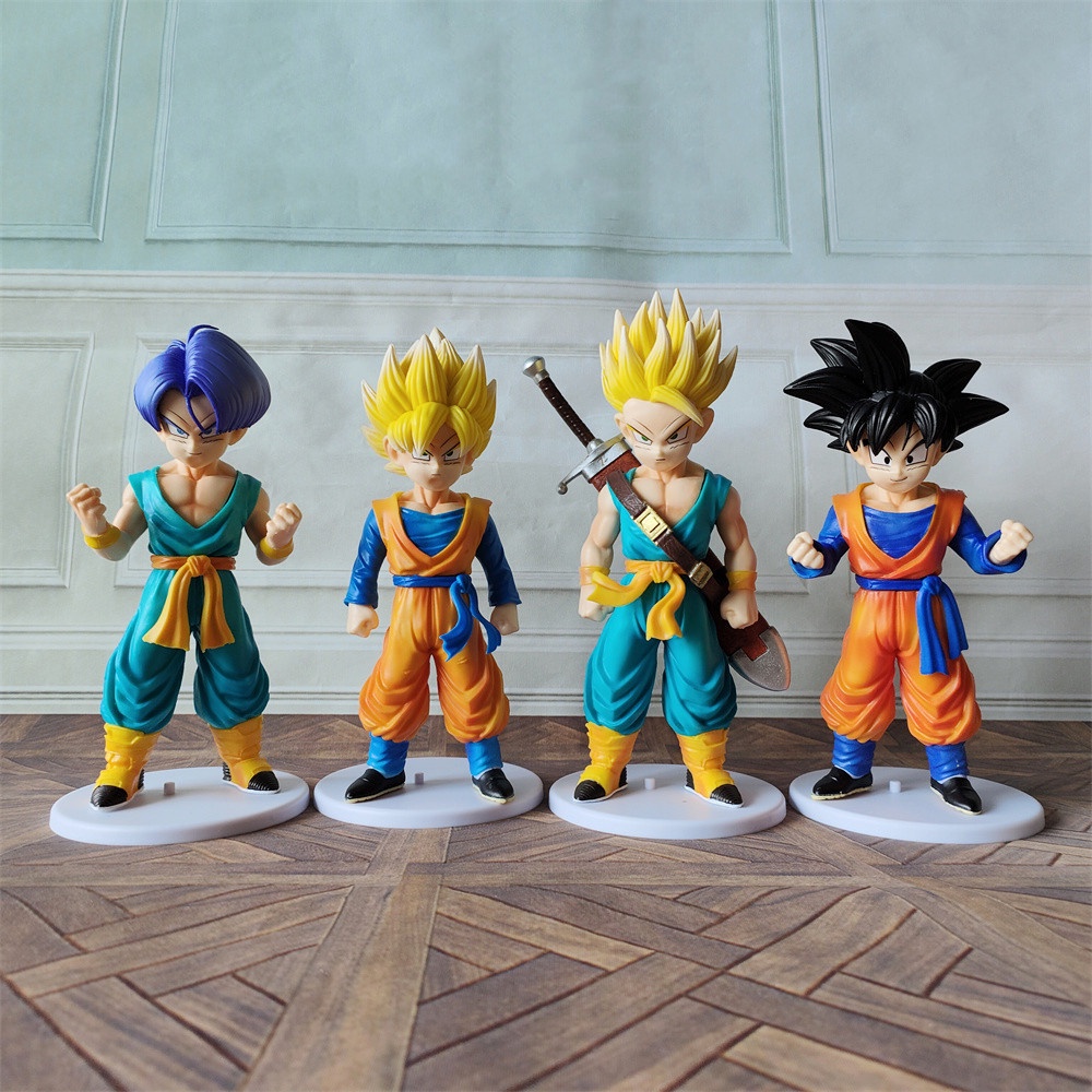 Em promoção! 18cm De Anime Dragon Ball Z, Filho Goten Figura De Um Super  Saiyajin, Troncos De Pvc Figuras De Ação Da Coleção De Modelo De Brinquedos  Para As Crianças Presentes