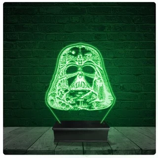 Luminária Abajur Acrílico Led - Darth Vader Star wars 01