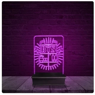 Luminária e Abajur Acrílico Led - Colete Bts 02