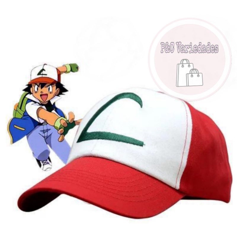 Boné Pokemon Ash Ketchum Bordado